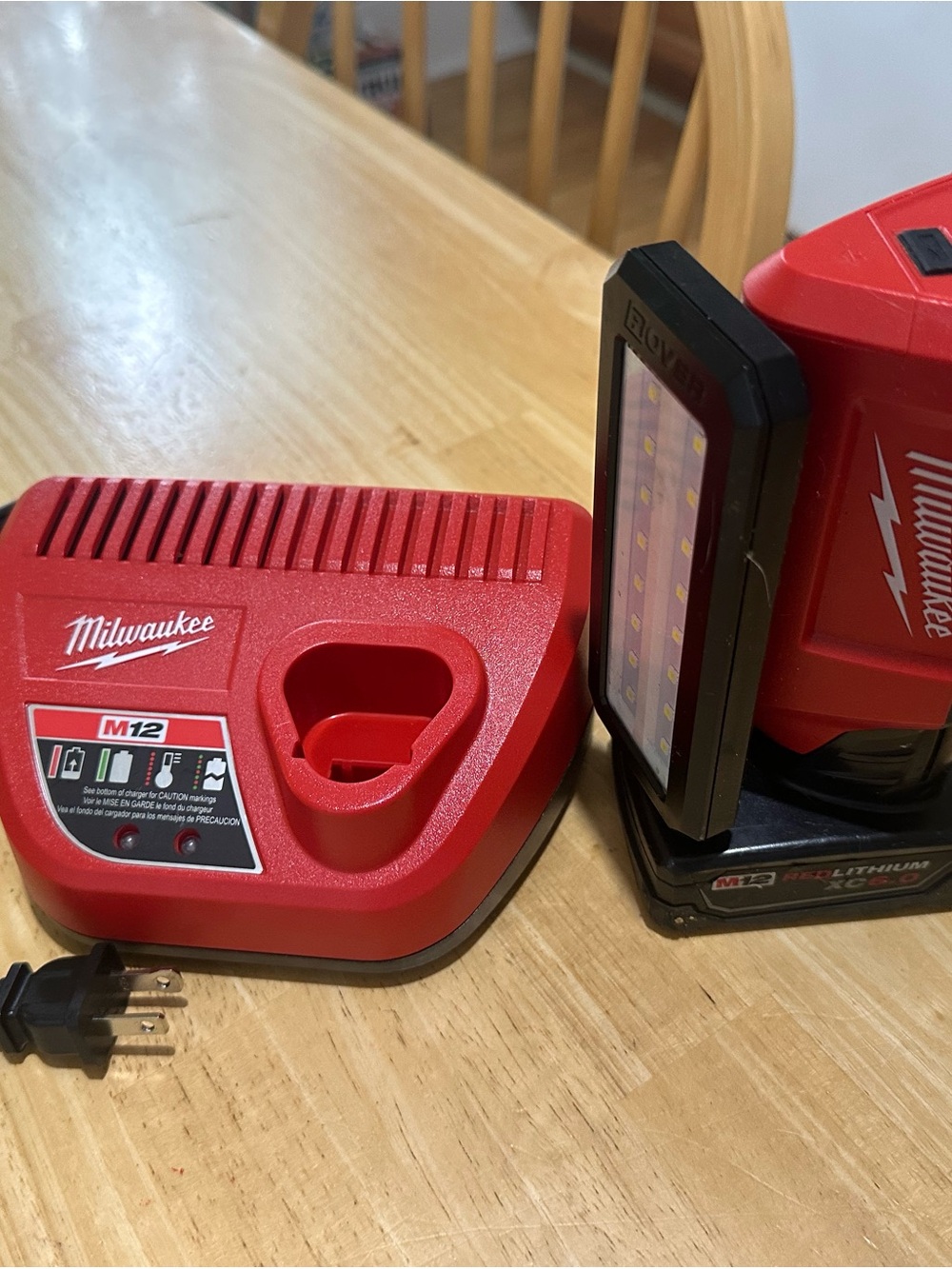 Milwaukee M12 Charger with LED Work Light Included
